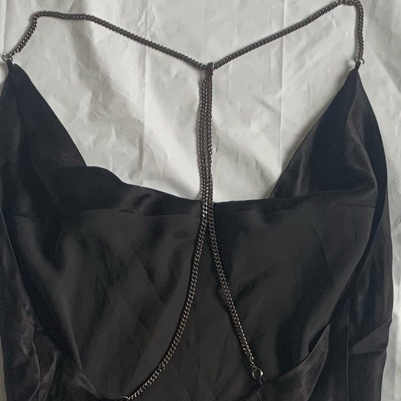 NWT forever 21 satin style sexy mini black dress, backless woman’s  size XS - Picture 11 of 11